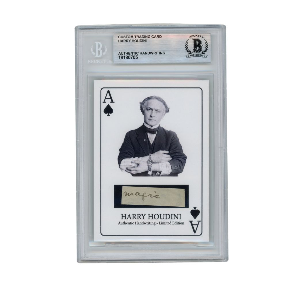 Harry Houdini Handwritten Word - "Magic" - Beckett